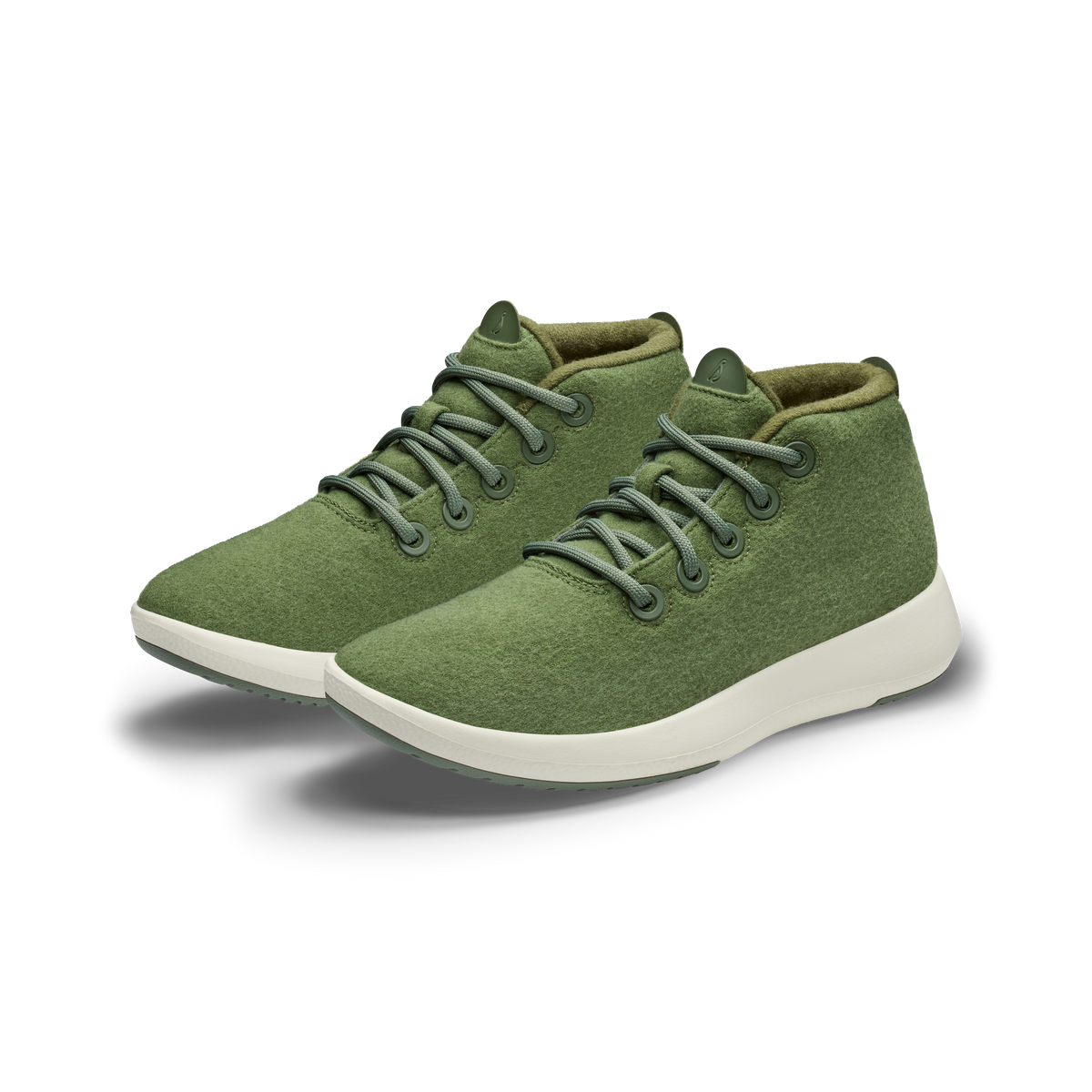 Women's Wool Runner-up Mizzle - Thunder Green (Natural White Sole)