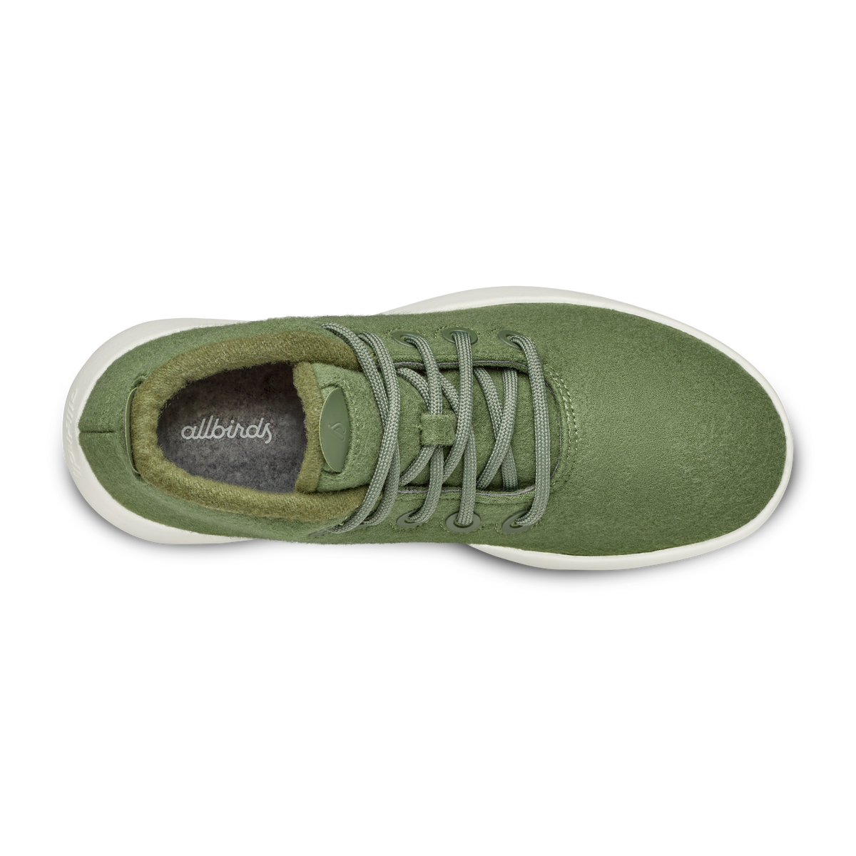 Women's Wool Runner-up Mizzle - Thunder Green (Natural White Sole)